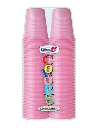 DOPLA BICCHIERI ROSA 200CC PZ 100
