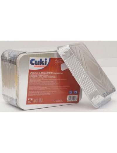 VASCHETTE ALLUMINIO 6 PORZ.C/COPERC.50PZ