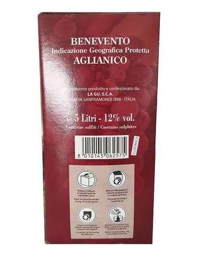 LA GUARDIENSE VINO AGLIANICO IGP LT 5