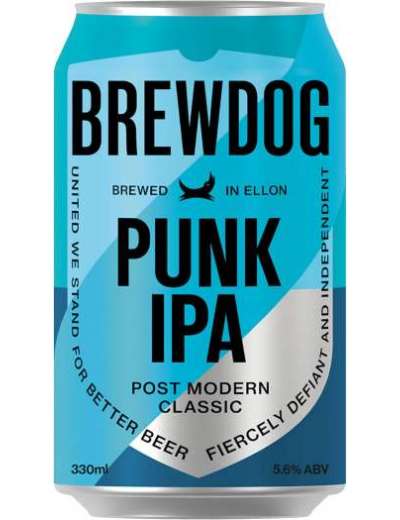 BIRRA BEWDOG PUNK IPA LATTINA CL 33