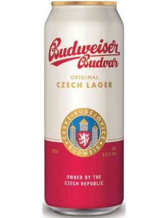 BUDWEISER CZECH LAGER BIRRA LATTINA CL 50
