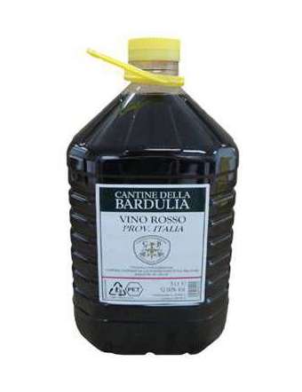 BARDULIA VINO ROSSO 12' ETICHETTA BLU PET LT 5