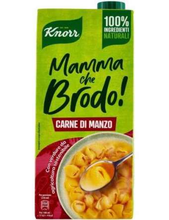 KNORR BRODO LIQUIDO MANZO 100 NAT LT 1