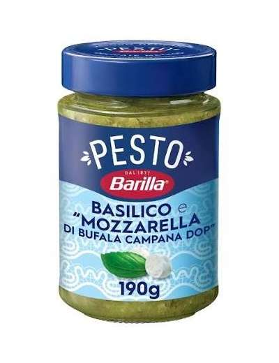 BARILLA PESTO BASILICO MOZZARELLA GR 190