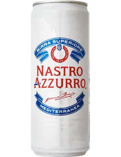BIRRA NASTRO AZZURRO LATTINA 33 CL X 2