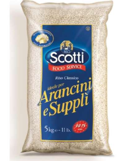 SCOTTI RISO PARBOILED PER ARANCINI SUPPLLI' KG 5