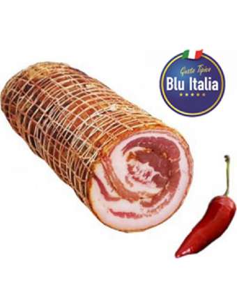 BLU ITALIA PANCETTA ARROTOLATA CORTA CON PEPERONCINO SFUSA KG 2,5