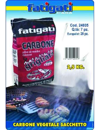 FATIGATI CARBONE VEGETALE KG 2,5 PZ 1