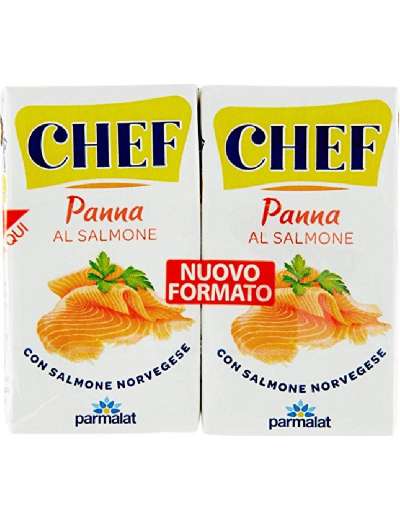 CHEF PANNA AL SALMONE 2X125 ML PARMALAT BRIK