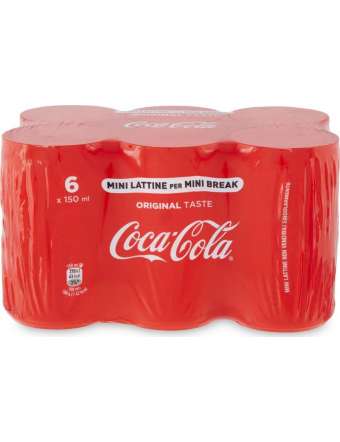 COCA COLA MINICAN 6X15 CL MINI LATTINE