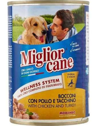 MIGLIORCANE BOCCONCINI POLLO E TACCHINO GR 405