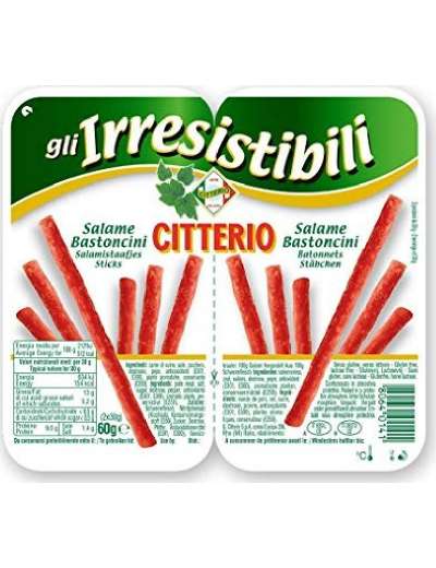 CITTERIO GLI IRRESISTIBILI BASTONCINI DI SALAME GR 60
