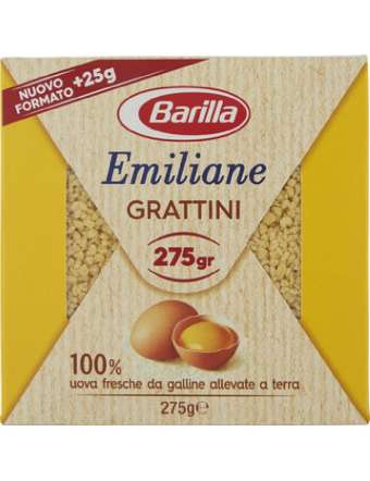 BARILLA GRATTINI UOVO PASTA SEMOLA CONFEZIONE GR 275