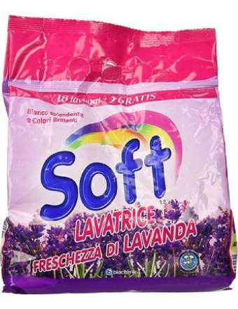 SOFT LAVATRICE POLVERE 22 LAVAGGI LAVANDA GR 1100