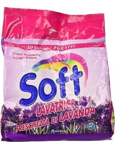 SOFT LAVATRICE POLVERE 22 LAVAGGI LAVANDA GR 1100