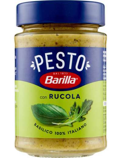 BARILLA PESTO RUCOLA BASILICO VETRO GR 190
