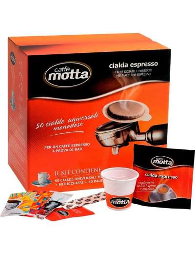 MOTTA CIALDE CAFFE' ESPRESSO BAR KIT ACCESSORI 50 PZ