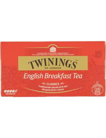TWININGS ENGLISH BREAKFAST TEA CLASSIC 25 FILTRI GR 50