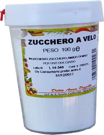 PEZZELLA ZUCCHERO A VELO BARATTOLO GR 100