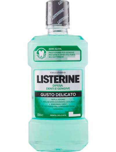 LISTERINE COLLUTORIO DENTI E GENGIVE FLACONE ML 500