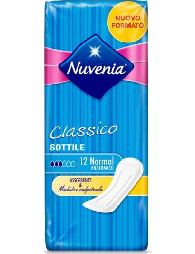 NUVENIA ASSORBENTI CLASSICO SOTTILE DA 12 PZ