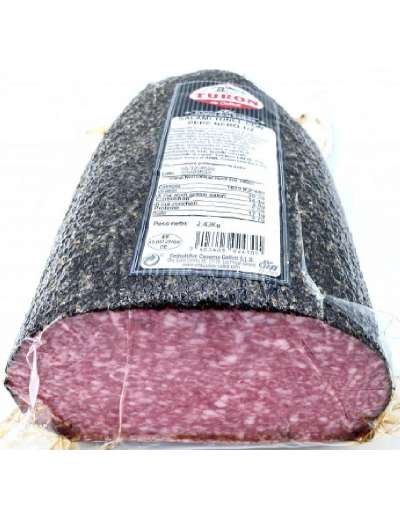 TURON TUNEL SALAME EXTRA PEPE NERO 1/2 KG 2,2