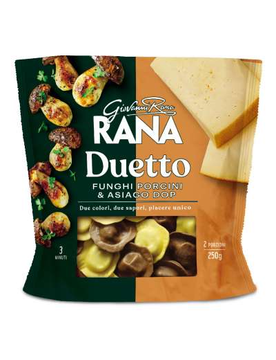 RANA DUETTO PORCINI/ASIAGO DOP GR 250