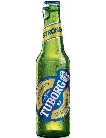 TUBORG STRONG BIRRA BOTTIGLIA CL 33