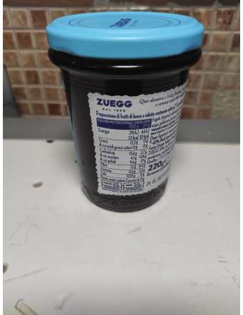 ZUEGG SENZA ZUCCHERO FRUTTI DI BOSCO CONFETTURA GR 220