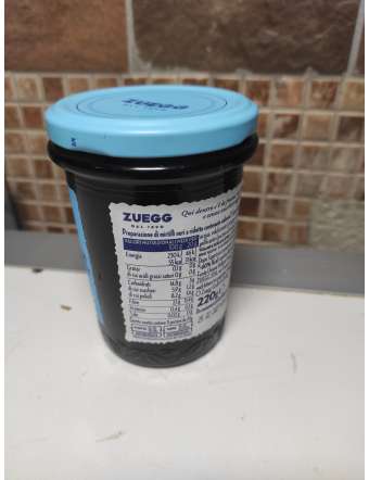 ZUEGG SENZA ZUCCHERO MIRTILLO CONFETTURA GR 220