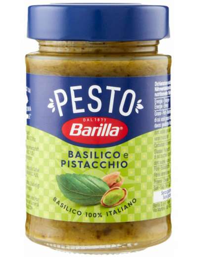 BARILLA PESTO BASILICO E PISTACCHIO GR 190