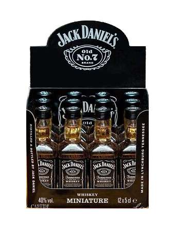 JACK DANIEL'S WHISKY MIGNON CL 5 X 12 PZ