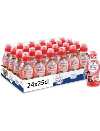 SAN BENEDETTO BABY CAMOMILLA FRAGOLA PT CL 25