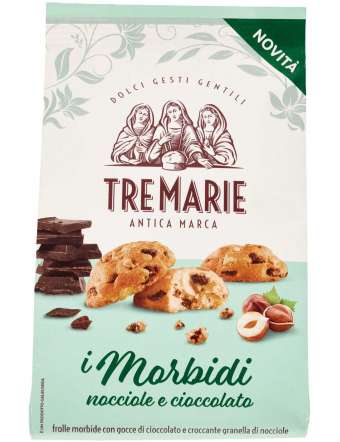 TRE MARIE MORBIDI NOCCIOLE E CIOCCOLAT GR 300