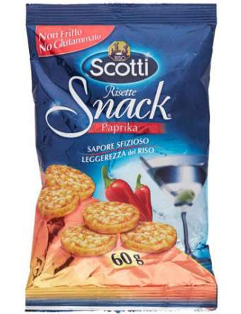 SCOTTI MINI RISETTE SNACK PAPRIKA GR 60