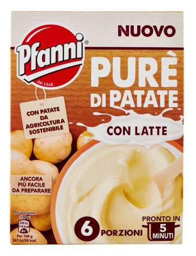 PFANNI PURE DI PATATE CON LATTE X2 BUSTE GR 190