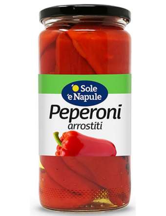 O SOLE E NAPULE PEPERONI ARROSTITI AL NATURALE GR 480
