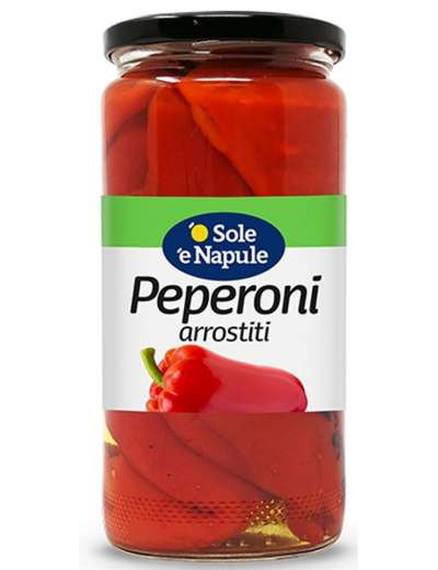 O SOLE E NAPULE PEPERONI ARROSTITI AL NATURALE GR 480
