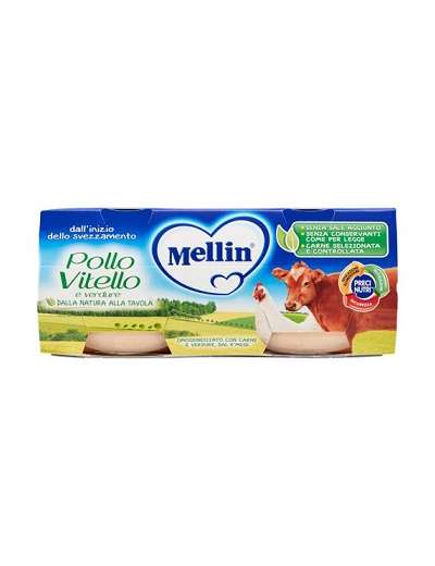 MELLIN OMO POLLO/VITELLO/VERDURE GR 80X2