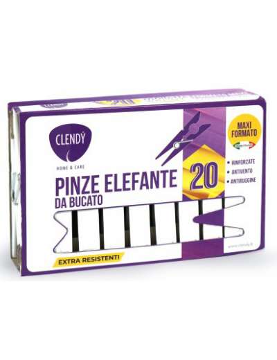 CLENDY PINZE ELEFANTE DA BUCATO 20 PZ