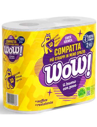 WOW IGIENICA 4 ROTOLI COMPATTA