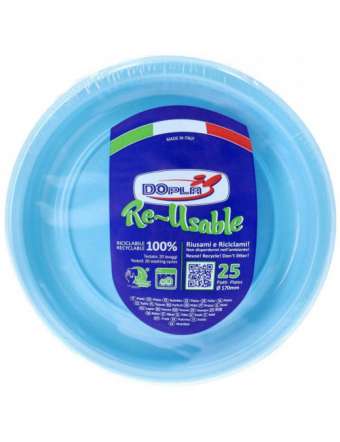 DOPLA PIATTI FRUTTA COL AZZURRI 25 PZ