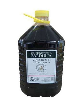 BARDULIA VINO ROSSO 12' ETICHETTA BLU PET LT 5