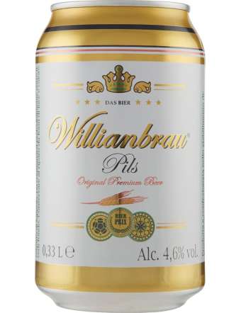 WILLIANBRAU PILS VOL 4,7' BIRRA LATTINA 33 CL