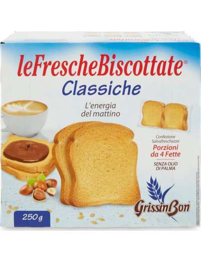 GRISSINBON LE FRESCHE BISCOTTATE CLASSICHE GR 250
