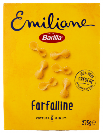 BARILLA UOVO FARFALLINE PASTA SEMOLA GR 275