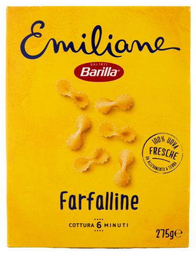 BARILLA UOVO FARFALLINE PASTA SEMOLA GR 275