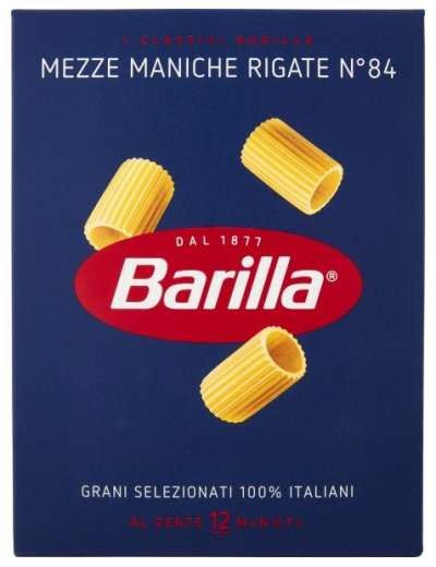 BARILLA N84 MEZZE MANICHE RIGATE GR 500