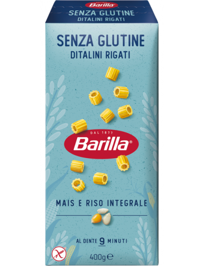 BARILLA SENZA GLUTINE DITALINI RIGATI CONFEZIONE GR 400