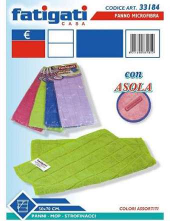 FATIGATI PANNO MICROFIBRA 50X70 CON ASOLA PZ 1